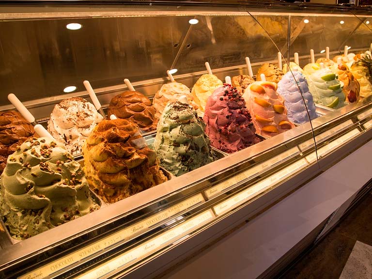 Una de las heladerías más famosas de Florencia es “La Carraia”