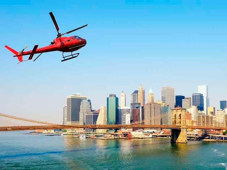 Experiencia del paseo en helicóptero por Nueva York en español